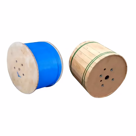 Cable de minería Cubierta exterior azul Cable de fibra óptica resistente al fuego para minería Cable de fibra óptica Mgxtwv FTTH