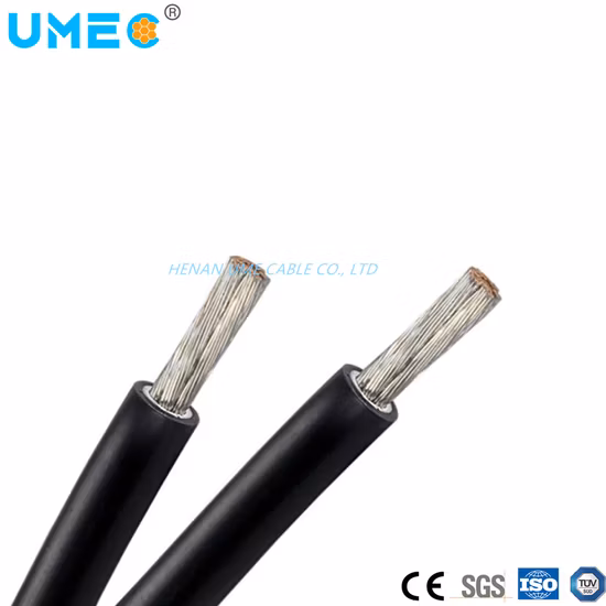 Cable eléctrico fotovoltaico Cables resistentes al fuego Cable solar DC de doble núcleo #1/0 #2/0 #3/0 #4/0 Calibre PV1