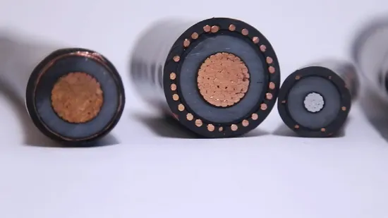 33kv PVC/XLPE/PE aisló el cobre de aluminio del Sheatd del PVC debajo del cable de transmisión acorazado de media tensión